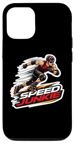 Speed Junkie Rollerblader�̈��p�� �ʔ������Ń��[���[�u���[�h �X�}�z�P�[�X iPhone 12/12 Pro �p