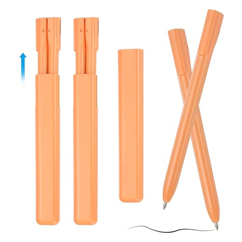 Stylo à bille 0.5mm PATIKIL noir et rouge avec support lot de 6
