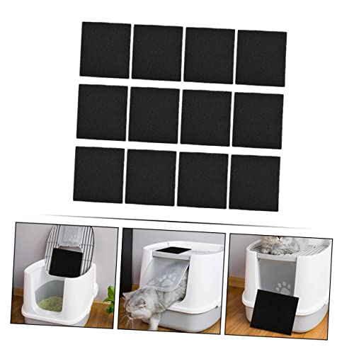 Yardwe 12Pcs Caixa De Filtro De Maca De Gato Suprimentos De Maca De Algodão Almofadas De Filtro De M