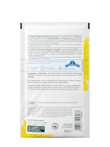 Kneipp Badekristalle Muskel Entspannung - Multipack - mit wertvollem Extrakt der Arnika & ätherischen Ölen aus Cabreuva… – Ansicht 3