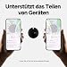 MiLi MiTag Android Smart Tag, Schlüsselfinder KeyFinder kompatibel mit Google Mein Gerät Finden APP (Android NUR), Bluetooth Key Finder für Gepäck/Taschen/Koffer/Brieftasche, Schwarz-4Pack