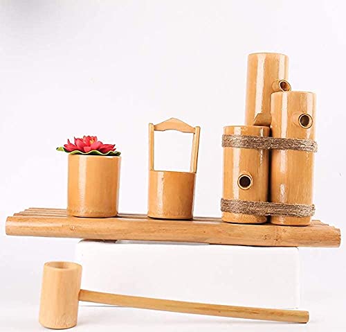 LCUVIMPEX Bamboo Water Fountain, Bamboo Water Fountain Outdoor Garden Decoration Handmade Natural