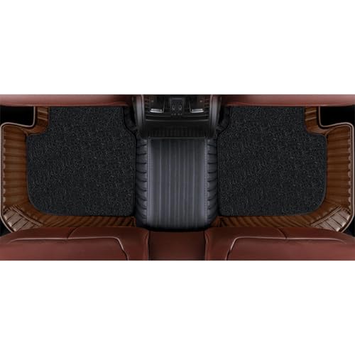 Image of Autofurnish Combination 9D Car Mat Full Set for Maruti Suzuki Swift 2024 || Luxury Leather Dual-Stitch Full Set 9D Car Floor Mat || 100% Waterproof || Color : Black HY-Coffee
