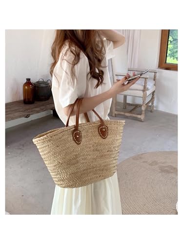 Sac de plage en rotin SCHIK grand volume tressé robuste - 7