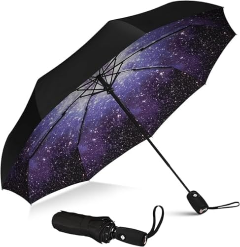 Image of TEKCOOL Umbrella, UV Big Size Umbrella for Sun Protection Rain Windproof Strong Large 3 Fold for Men Women Kids Boys Girls Perfect & Stylish Windproof & Compact''