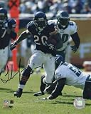 Thomas Jones Signed Bears Navy Jersey Action vs Eagles 8x10 Photo