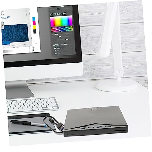 OSALADI Grabadora USB Externa de DVD y CD miniatura 4