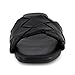 CUSHIONAIRE Franca Woven Slide Sandals Women Dressy or Casual with Memory Foam | Comfortable Summer Shoes for Women | Lightweight Slip-On Flat Sandals | Wide Widths Available, BLACK 7.5