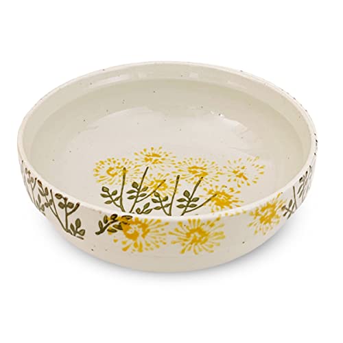 J-kitchens 波佐見焼 小鉢 中 勲山窯 カルスク ボウル M 直径 12.5×高さ 4.4cm 電子レンジ対応 食洗機対応 日本製 野花 イエロー