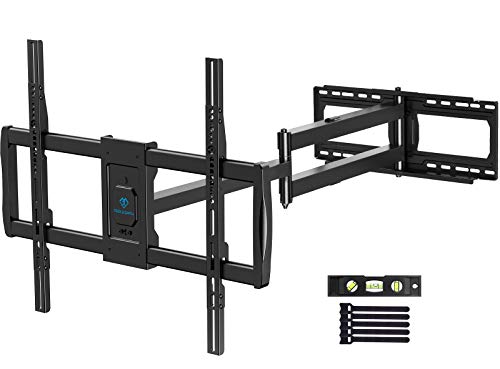 PERLESMITH Full Motion TV Wall Mount for 37-85 inch LED LCD OLED TVs with 47.64 inch Extension Articulating Arm, Max VESA 800x600, Corner TV Bracket Swivel Rotate Tilt, Holds TVs up to 132lbs, PSXLF02 PERLESMITH Full Motion TV Wall Mount for 37-85 inch LED LCD OLED TVs with 47.64 inch Extension Articulating Arm, Max VESA 800x600, Corner TV Bracket Swivel Rotate Tilt, Holds TVs up to 132lbs, PSXLF02