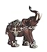 George S. Chen Imports Thai Elephant Wood Like Design Figurine, 6"
