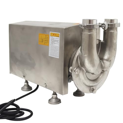 HQHAOTWU 3T/h Sanitary Self-priming Return Pump 304 Stainless Steel Centrifugal Pump for Beverage Liquid Drinks