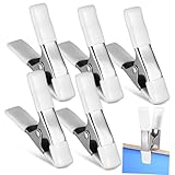 HAMPPLIES 5 Stück Teiliges Federklemmen Schwerlast Kunststoff Federklammern mit PVC Schutz für Hintergrundtuch Fotografie Heimwerker Clips