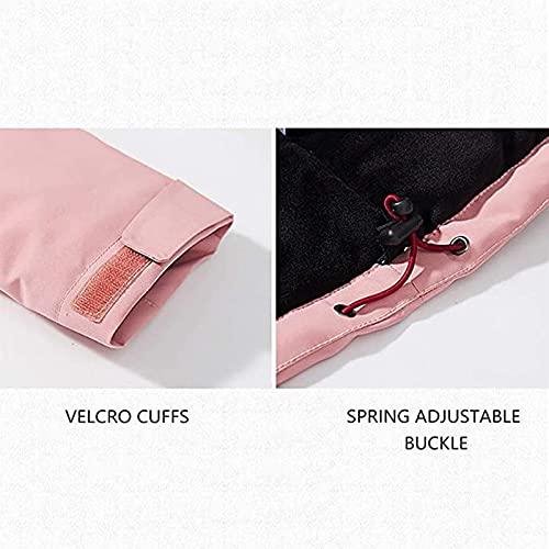 Chaqueta térmica mujer impermeable con capucha cortavientos y calefacción por USB 5