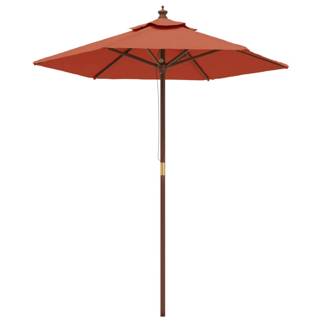 VIDAXL Garden Parasol - Brown - 2.3m