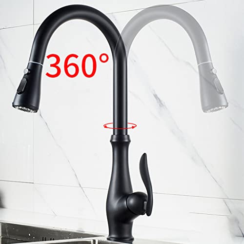 Mitigeur de cuisine avec douchette extractible pour grand évier