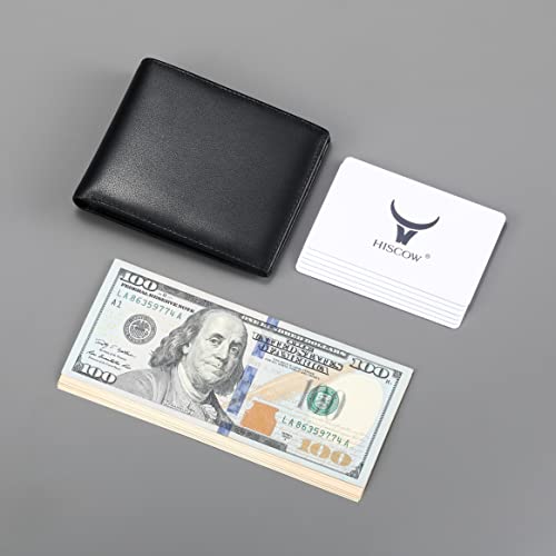 Image of HISCOW Business Card Holder with Large Compartment - Full Grain Leather