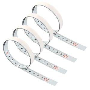 FASBET Selbstklebendes Maßband 1m 4er Pack