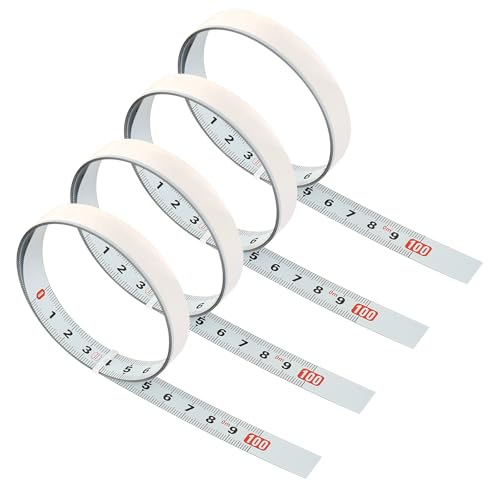 FASBET Selbstklebendes Maßband 1m 4er Pack