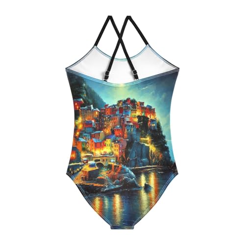 Night Sea Sky Bathing Suits for Girls Swimsuit Swimsuits One Piece Summer Beach Swimwear2