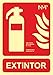 Normaluz RD00301 - Señal Luminiscente Extintor PVC Glasspack 0,4mm 21x30cm con CTE, RIPCI