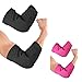 LTLCLZ 1Pair Elbow Pads Protector Compression Unisex Breathable Stretchy Arm Brace Sports Biking Climbing Basketball Cycling,Black,L