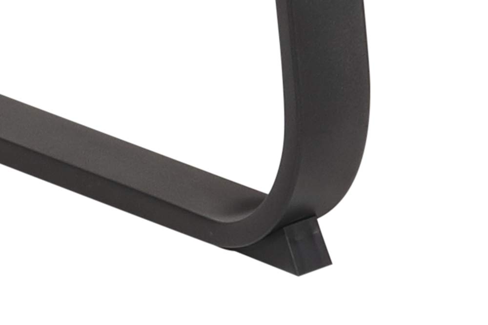 Hela Tische, Luise Banco Esquinero con Respaldo de Microfibra Antracita, Estructura Metálica Antideslizante Estilo Trineo Color Antracita, Asiento Cómodo con Muelles, 152 x 202 x 92 cm
