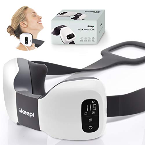 ikeepi Massant Masseur Cervical Coussin de Massage Shiatsu Nuque Relaxation CADEAU POUR FEMMES ET HOMMES Portable, Sans Fil NE PEUT PAS CHAUFFER