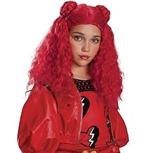باروكة تنكرية حمراء من Disguise Descendants، إكسسوار رسمي لأزياء Disney Descendants The Rise of Red، مقاس واحد للأطفال