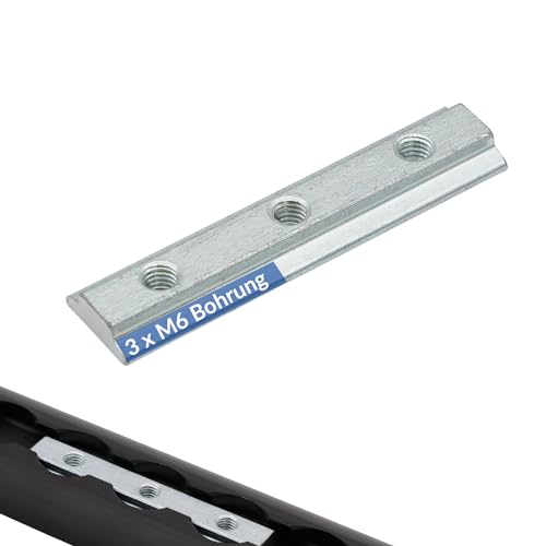 10 Stück Nutenstein für Airlineschienen 3xM6 Stahl verzinkt Fitting | Befestigung für diverse Anwendungen