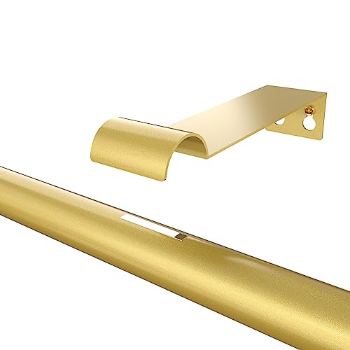 Eayoyae 19.7Inch Battery Operated Wireless Picture Light，Remote Control Painting Display Lights, Rechargeable Wall Lights With Three Modes And Power Display For Art Frame（Gold #TOP2