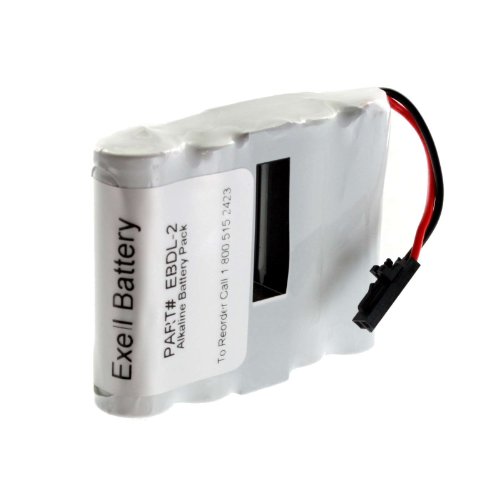 Exell Battery Door Lock 6V 4-Cell Battery Pack Fits Saflok 54990 Replaces HTL1, 884955, EDL4AS,...