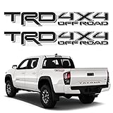 TRD Decals for Tacoma, 4x4 Stickers (Set of 2) (Black)
