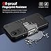 Kukoufey Cell Phone Case for Oppo Reno 10 Pro 5G, Dual-Layer Drop-Proof TPU+PC 2-in-1 Protective Case - Black