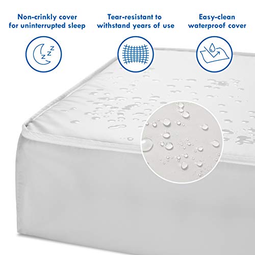 Davinci Complete Slumber Crib & Toddler Mattress, Firm Support, Lightweight, Waterproof, Greenguard Gold Certified #TOP2