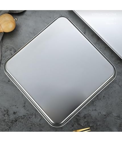 Bandeja de horno de acero inoxidable que evita deformaciones para hornear galletas limpias 4