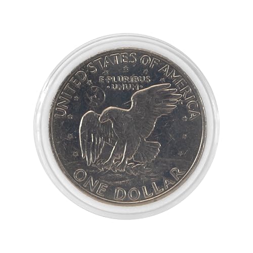 Coin Shield 25-Pack 40.6mm Coin Capsules for Silver Eagle – Includes 7 Foam Rings for Penny to Dollar – ASE Direct Fit Holders – Archival Safe, PVC-Free, Multi-Size Storage