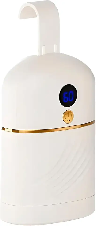 Secadora de Roupa Elétrica Portátil, Ar Quente, 180W, Branca, Timer Ajustável, 16,2x10,3x10,3cm, para Roupas Leves