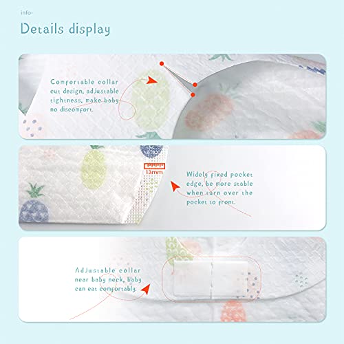 JINPXI 10 Pezzi Bavaglini Monouso Impermeabili