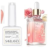 SAVILAND Clear Builder Nail Gel and Cuticle Oil Vitamin E