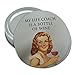 My Life Coach is a Bottle of Wine Funny Humor Round Rubber Non-Slip Jar Gripper Lid Opener