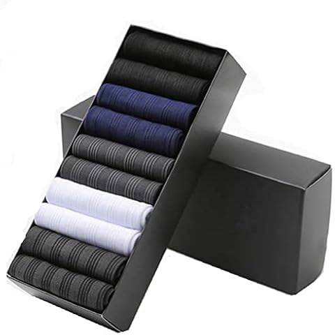 GAOGAO 10 Pairs Men's Business Ice Silk Socks Ultra Thin Silk Sweat Absorbing Ankle Sock (mix 01) Cover