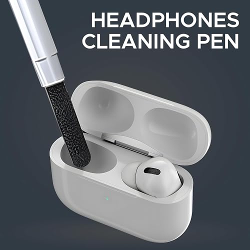 Image of Ant PC Shine20, 17-in-1 Multifunctional Cleaner Kit for Electronic Devices Keyboard Cleaning Brush Headphones Cleaner Kit for AirPods Multi-Tool for Cleaning Laptop Earbuds Camera Mobile Navy Blue