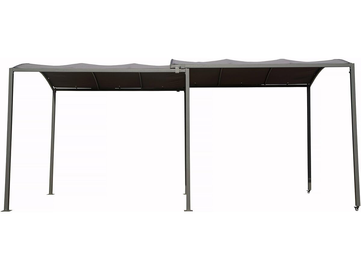 Habitat et Jardin Mathis Tettoia in Metallo Estensibile 303/566 x 295 x 240 cm Antracite