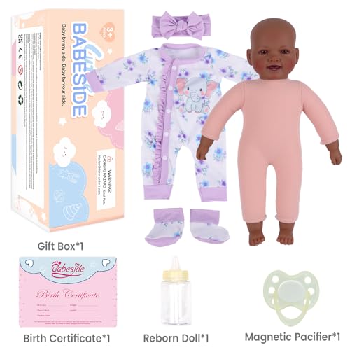 Muñeca Bebé Negra con Cuerpo Suave de 17 Pulgadas para Niños 3+ miniatura 6