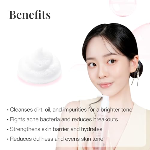 Image of Mirabelle Korea Red Rice Deep Cleansing Face Wash for Glowing Skin 150 ML | Face Cleanser for Women & men | Korean Skin Care