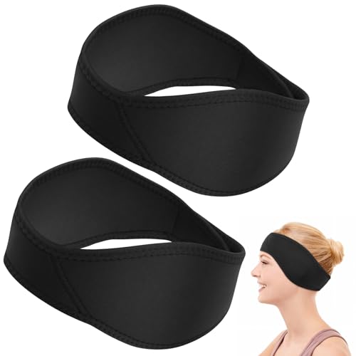 Easecos 2 Pcs Swimming Headband Ear Protection Swim Ear Band Earplugs Secure for Swimmer Women Teenager Protective Headband for Surfing Diving Bath Shower Pool Beach Holds Earplugs & Keep Water Out