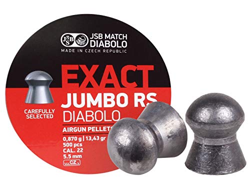 Jsb 546207-500 Jumbo Exact Rs Air Gun Pellets .22 Cal, 13.43 Grains, 500Ct #TOP16