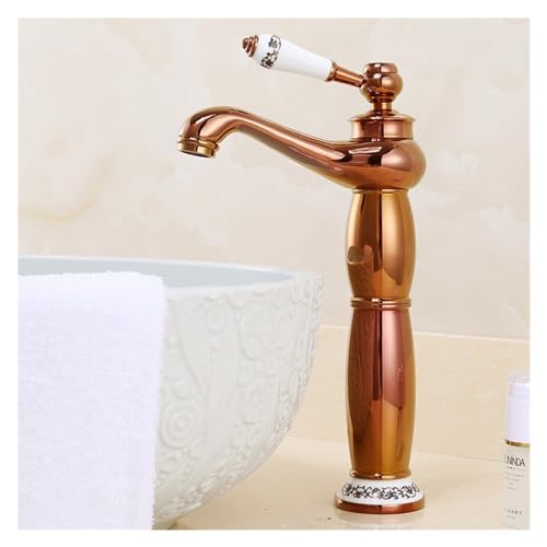 Robinet de salle de bain antique or pour une ambiance spa vintage et relaxante