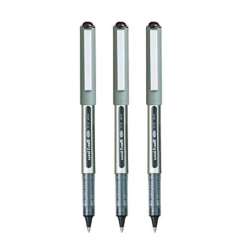 Image of uni-ball Eye UB157 0.7 mm Roller Ball Pens, Black Ink, Pack of 3